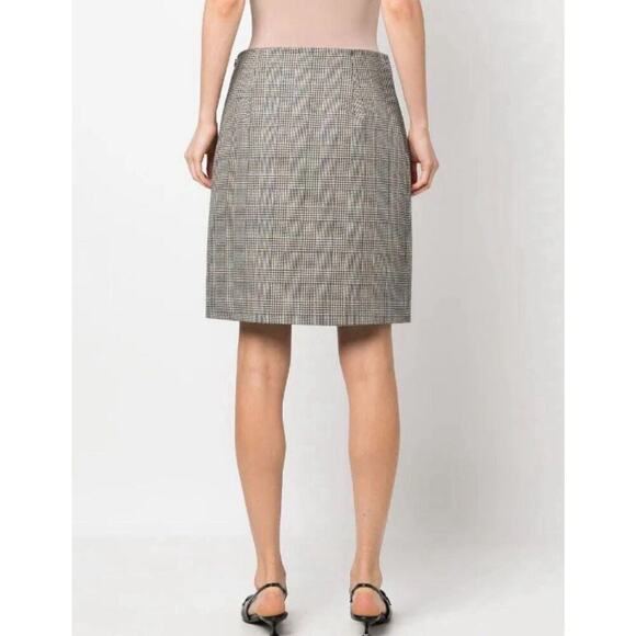 Ralph Lauren Collection Purple Label Prince of Wales Check Wool Short Skirt 12 L - Picture 3 of 10
